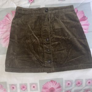 Brown Velvet Skirt